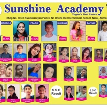 Sunshine Academy in Canal Road Vatva GIDC