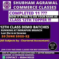 Shubham Agrawal Commerce Classes in M P Nagar Zone 1 Mp Nagar