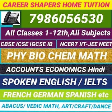 Career Shapers Home Tuition & Online Classes in # 2463 Sector-65 Chandigarh Sector 65