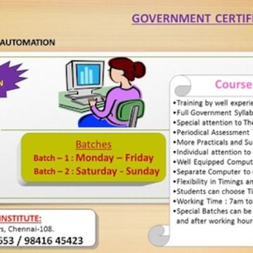 Adithya Technical Institute in Broadway Road Parrys