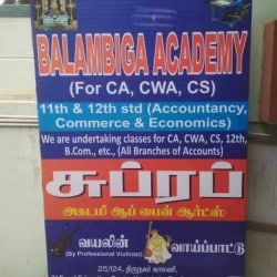 Balambiga Academy in Thirunagar Colony Road Karungalpalayam
