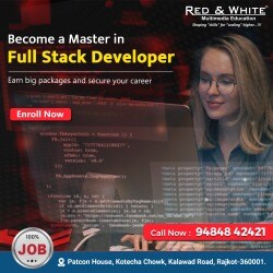 Red & White Multimedia Education in Kalawad Road Yagnik Road