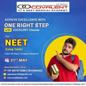 COVALENT IIT & NEET MEDICAL ACADEMY in Mr Palli Panchayath Office Road Padmavati Puram